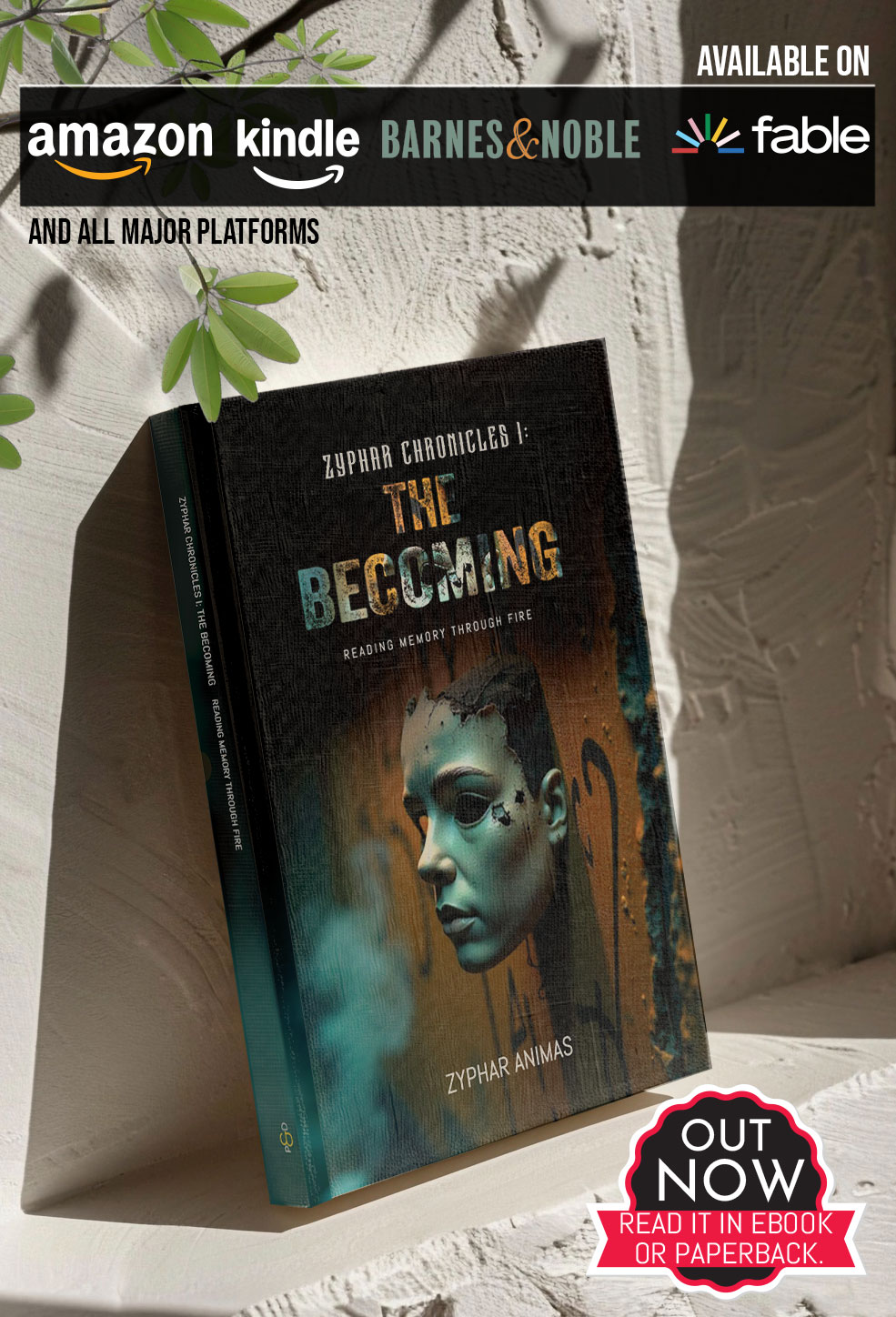 Zyphar Chronicles I: The Becoming book cover, written by Zyphar Animas.